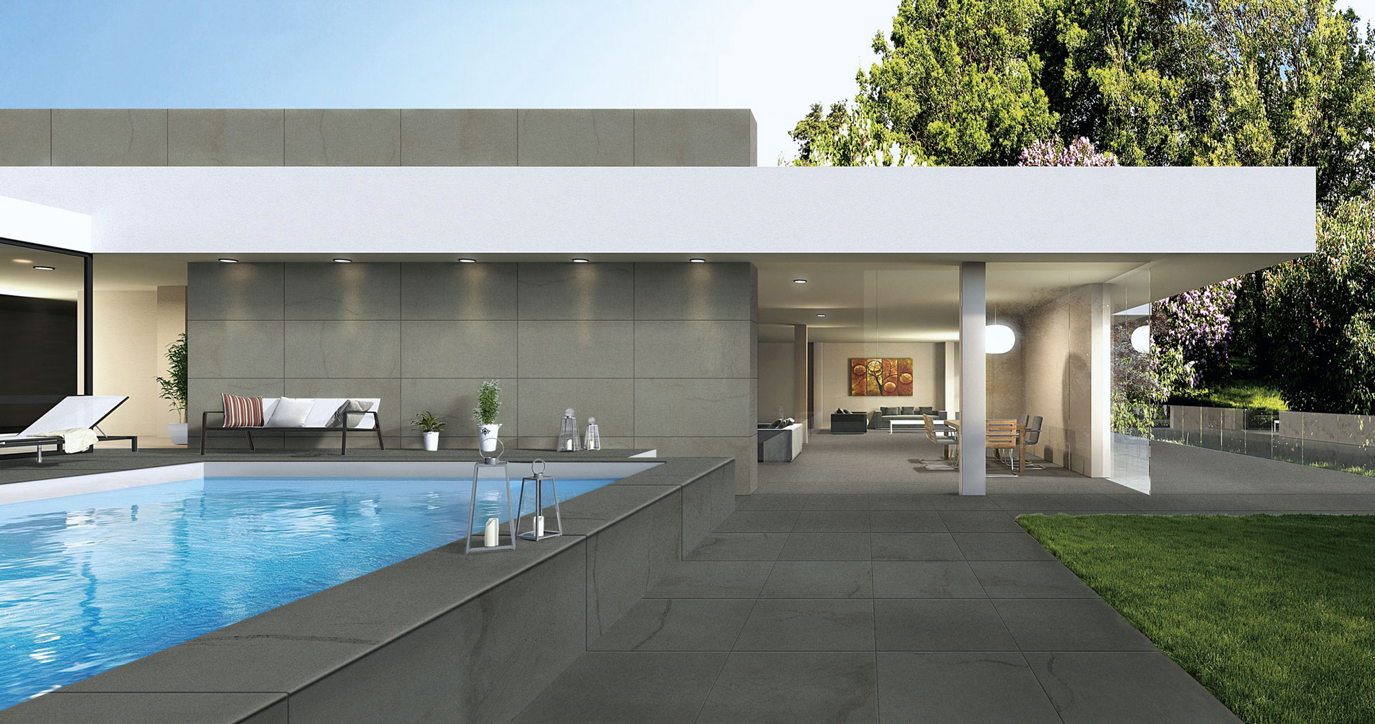 Bluestone Charcoal Paver - tiles to use around pool