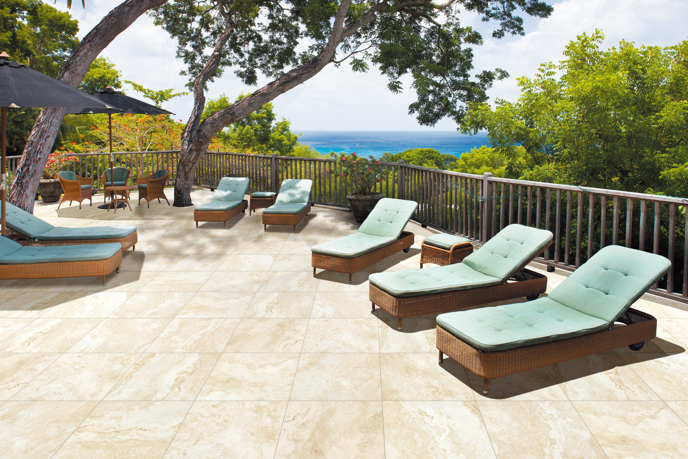 Ivory Travertine Paver