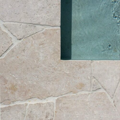 Classic Ivory Crazy Pave Natural Stone - Design Tiles Sydney