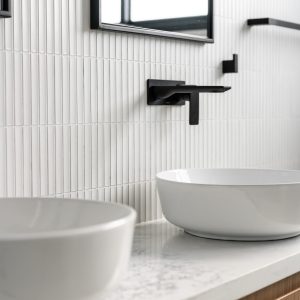 Concave White Kit Kat Wall Tile