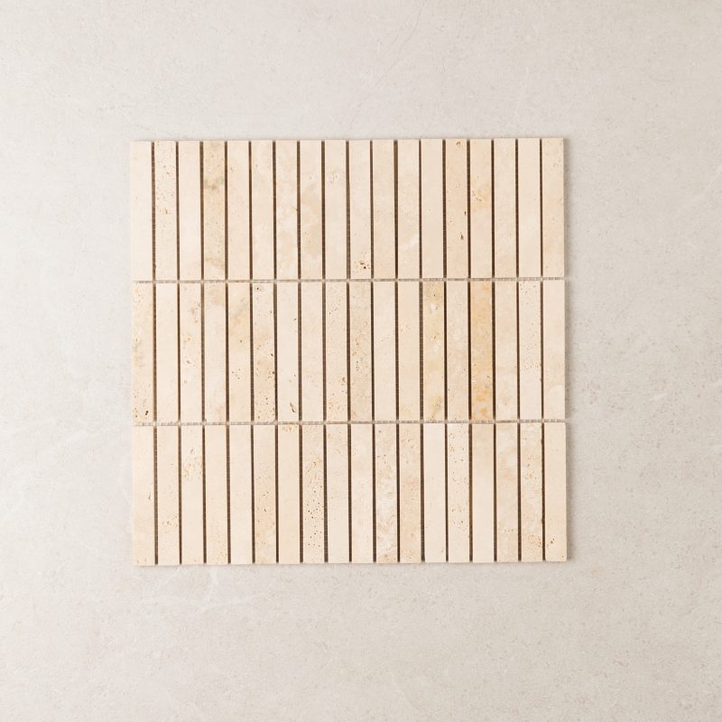 Stack Rome Travertine Mosaic - Design Tiles Sydney