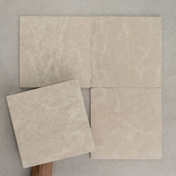 Botticino Square Tumbled Stone 200x200mm