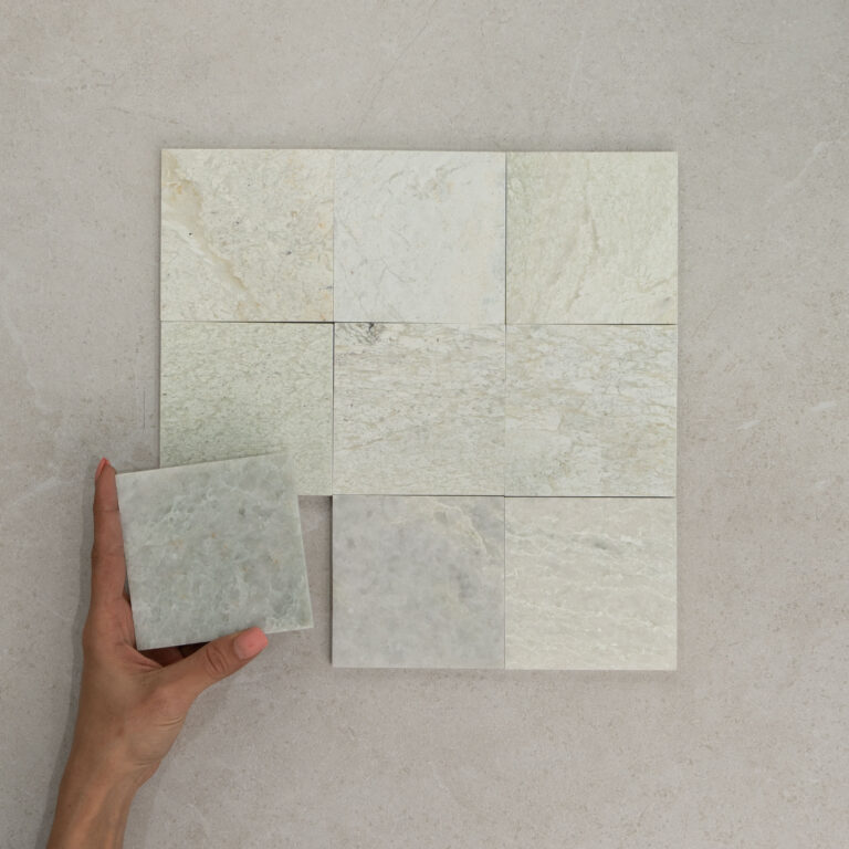 Mint Square Stone Tile 100x100mm