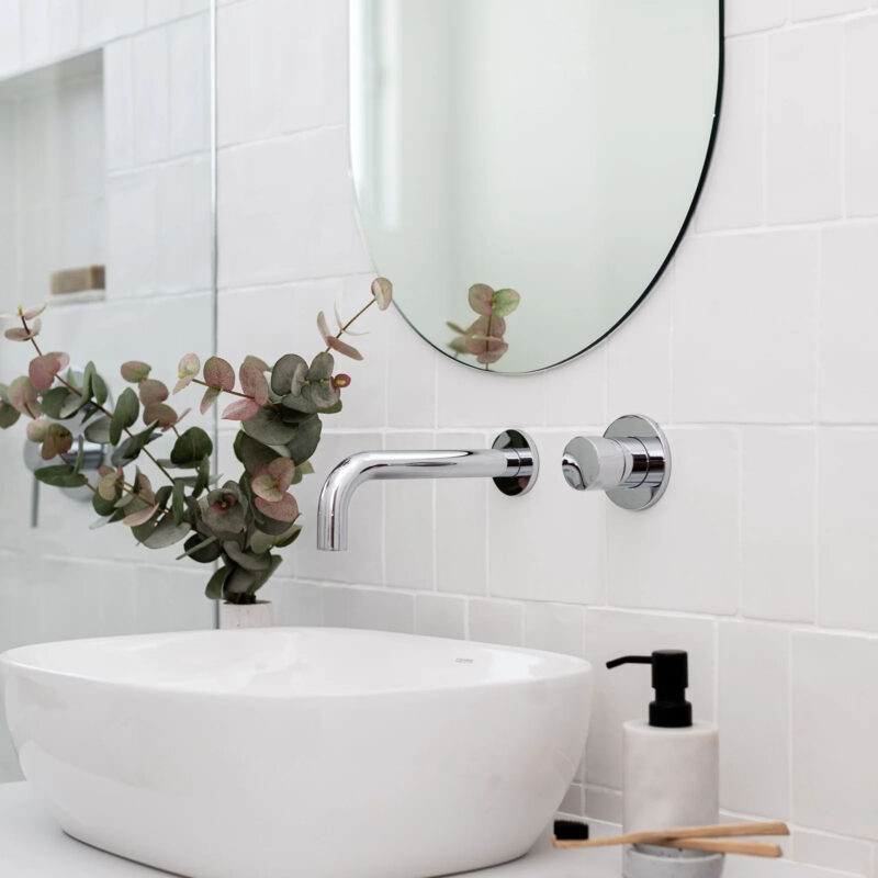 Round Wall Mixer Pinless Handle - Design Tiles Sydney