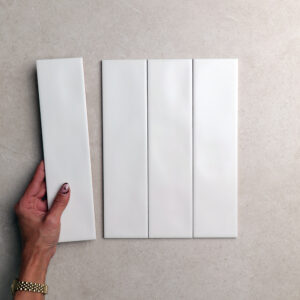 Clovelly 2.0 White Subway Wall Tile 75x300 mm