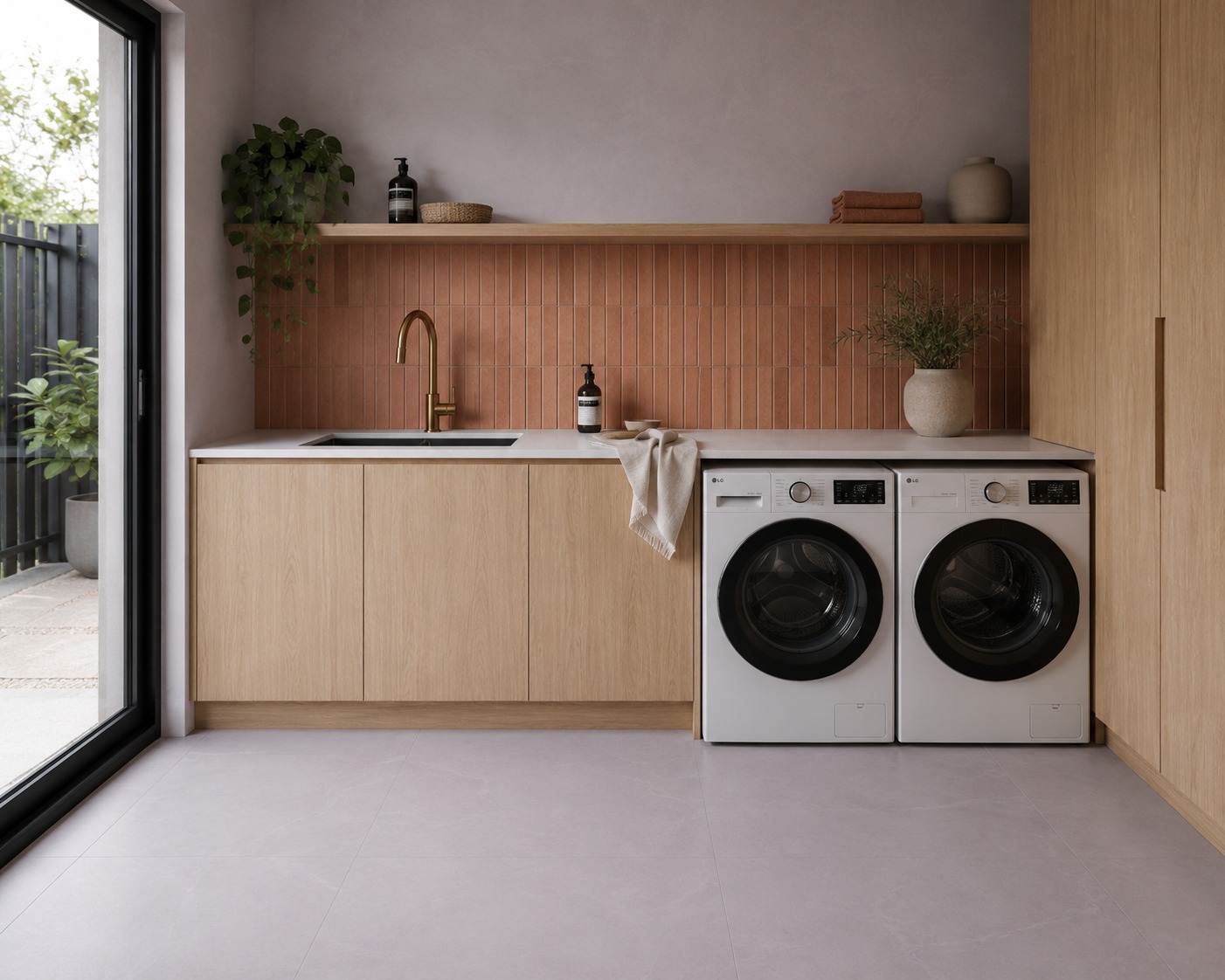 Builders Range Oro Bianco Floor and Wall Tile
