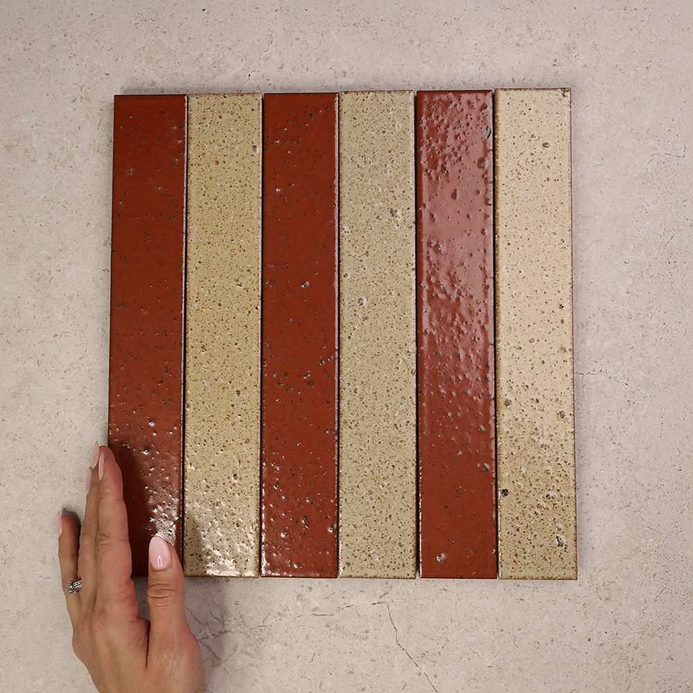 Hatsu-Long-Brick-Green 3-Hand-Glazed-Japanese-Tile