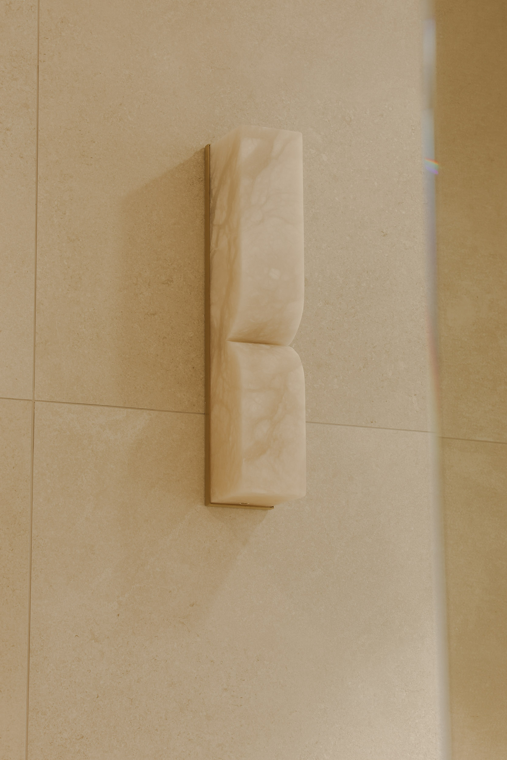 Caesar Wall Light — Alabaster and Brass Perfection