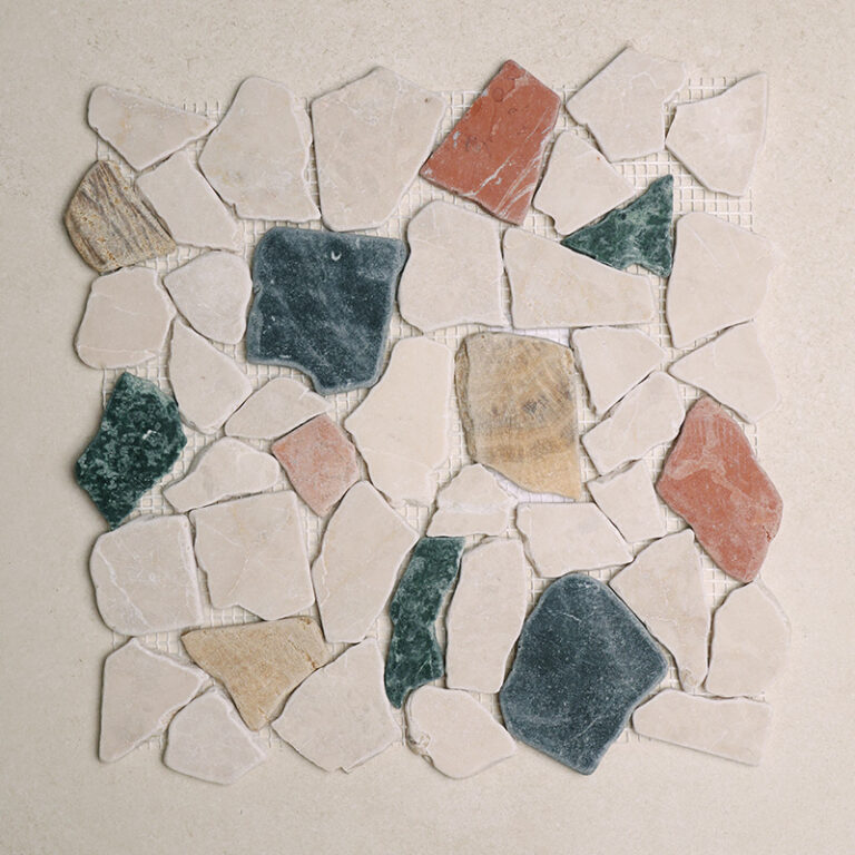 crazy multi 5 multicolor natural stone mosaic
