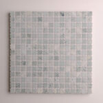 Alhambra Flower Sage Green Marble Mosaic