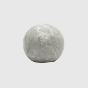 Hermes Grey Marble Circular Cabinet Knob Zephra