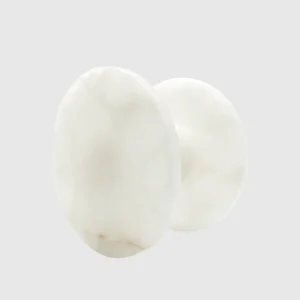 White Onyx Circular Entry Pull 200mm Zephra