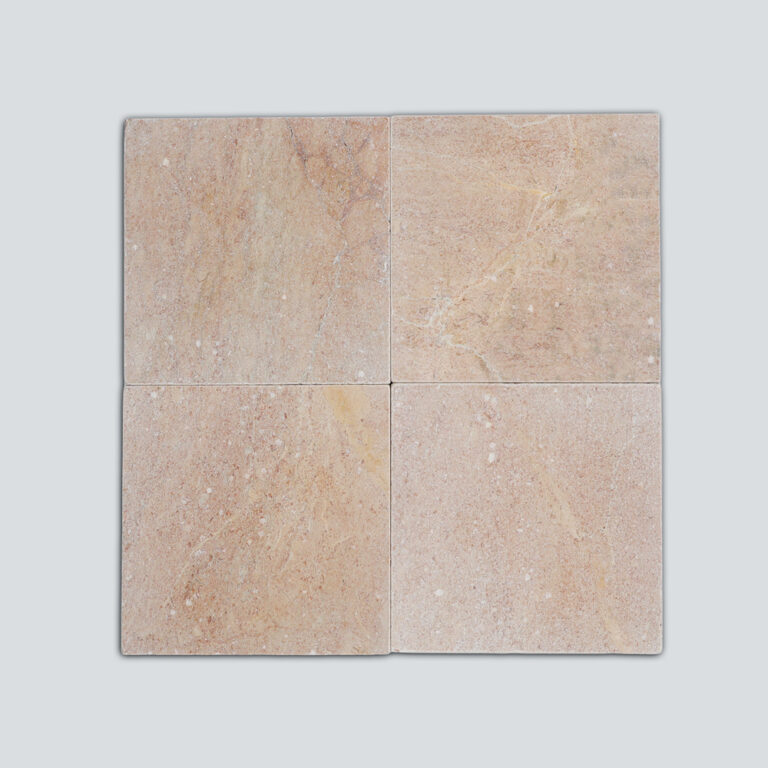 Rosa Murcia Square Tumbled Marble Tile 150×150 mm