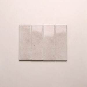Linen White Ceramic Tile 50x150 mm