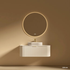 Bauhaus Modern Wall Hung Vanity Mirror Basin Package 1200 | 900 mm