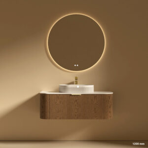 Bondi Modern Wall Hung Vanity Mirror Basin Package 1200 | 900 mm