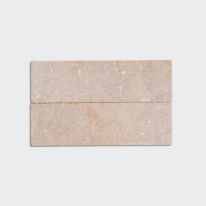 Rosa Murcia Subway Tumbled Marble Tile 45×150 mm
