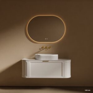 Noosa Modern Wall Hung Vanity Mirror Basin Package 1200 | 900 mm