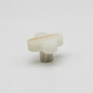 Round Cabinet Knob 40mm Zephra - White Onyx, Clover