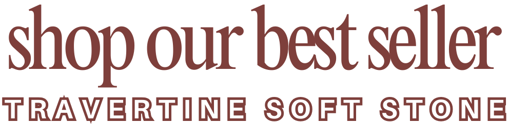 TRAVETINE SOFT STONE BEST SELLER IMAGE