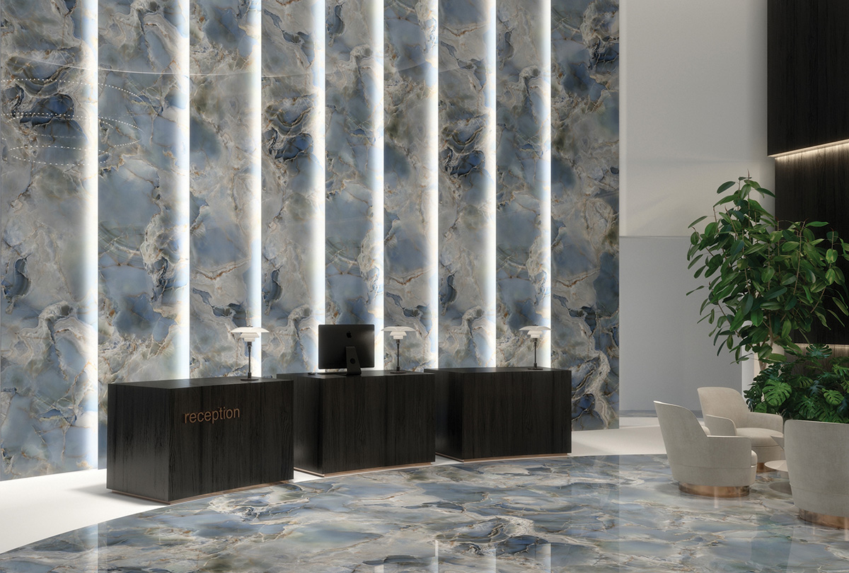 Onice Reale Gemstone Porcelain Floor and Wall Tile