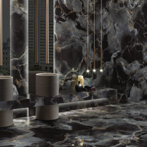 Onice Reale Black Diamond Porcelain Floor and Wall Tile