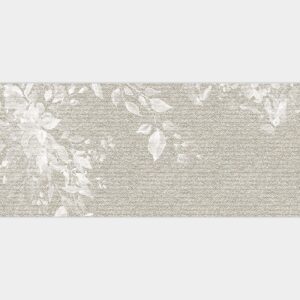 Porcelanosa Treccia Deco Natural Basketweave Floral Texture Tile 596×1500