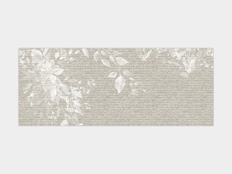 Porcelanosa Treccia Deco Natural Basketweave Floral Texture Tile 596×1500