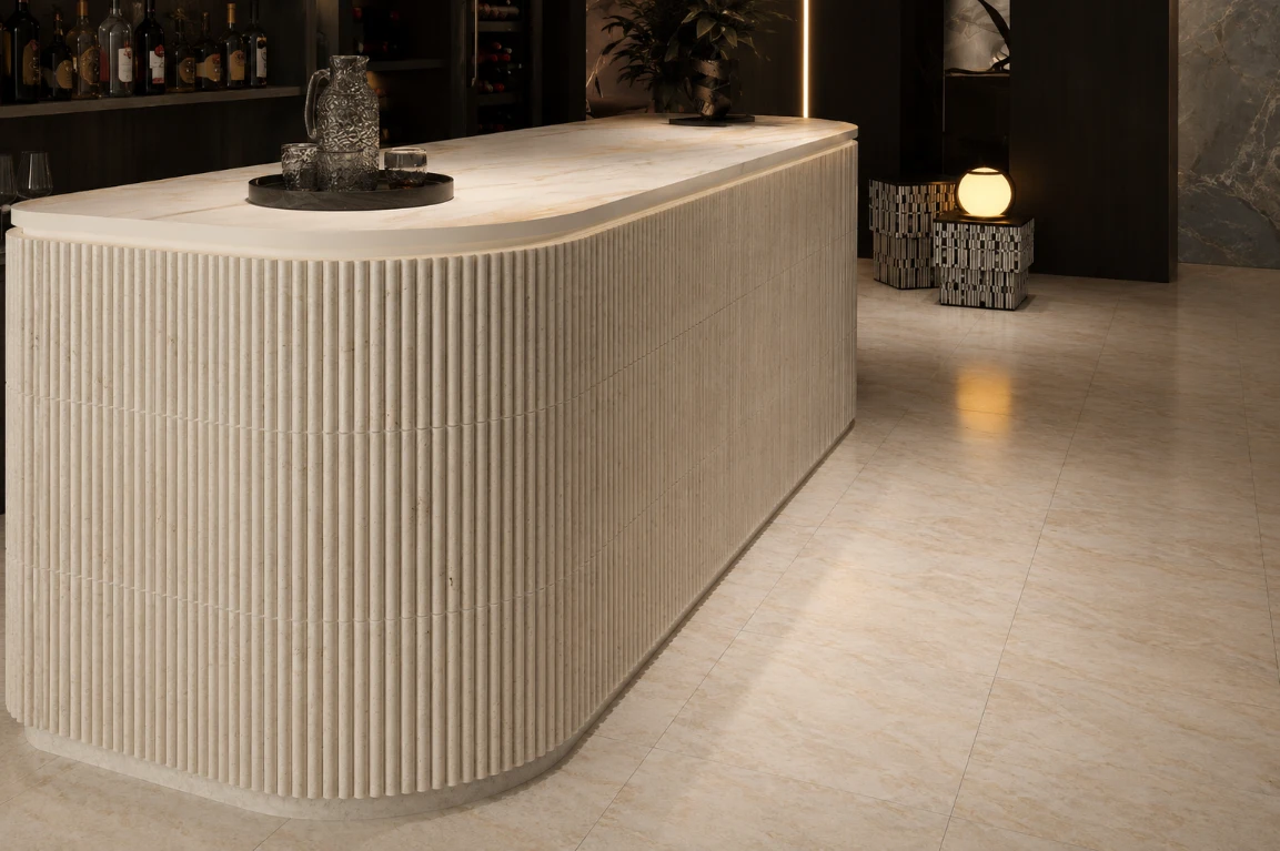 3D Flute Marble Mosaic | Honed Natural Stone Feature Mosaic