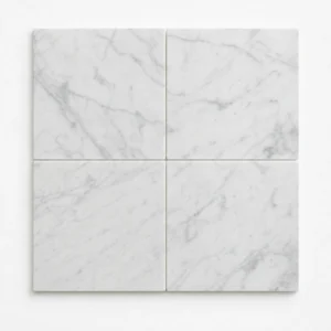 Carrara Square Marble Tile 150x150 | Tumbled Natural Stone Tile