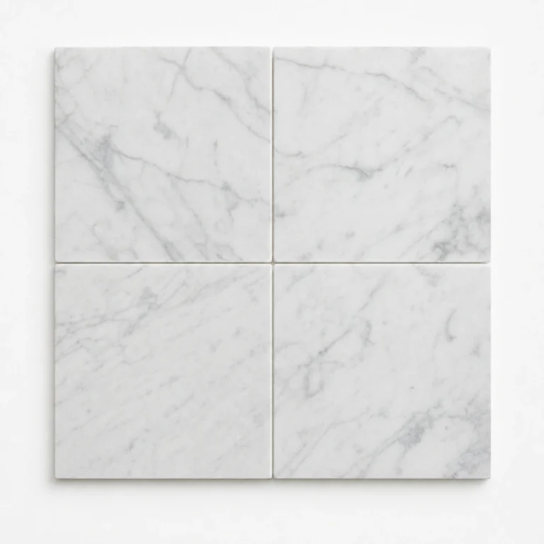 Carrara Square Marble Tile 150x150 | Tumbled Natural Stone Tile