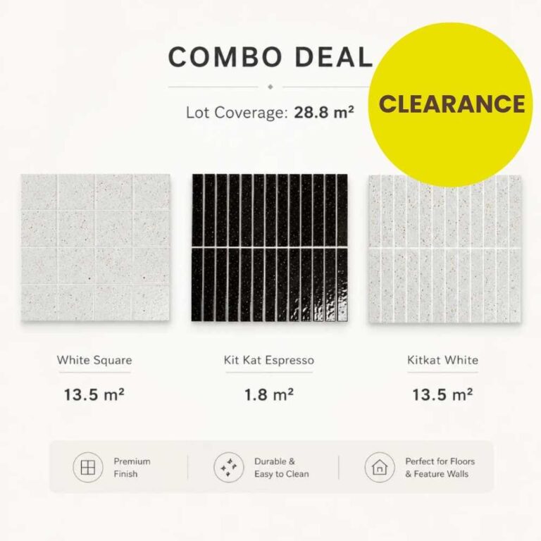 Japanese Porcelain Feature Tile Combo 300x300 mm | Floor and Wall Tile