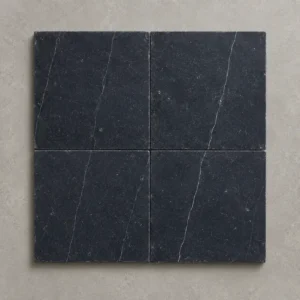 Nero Marquina Marble Tile 150x150 | Tumbled Black Stone Tile