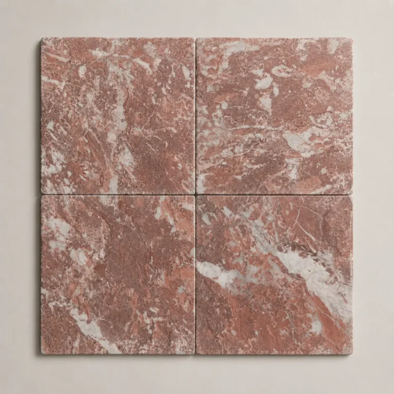 Red Rose Marble Tile 150x150 | Tumbled Natural Stone Tile