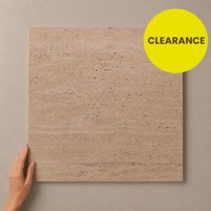 Travertine Beige Natural Stone 600x600 mm | Floor and Wall Tile