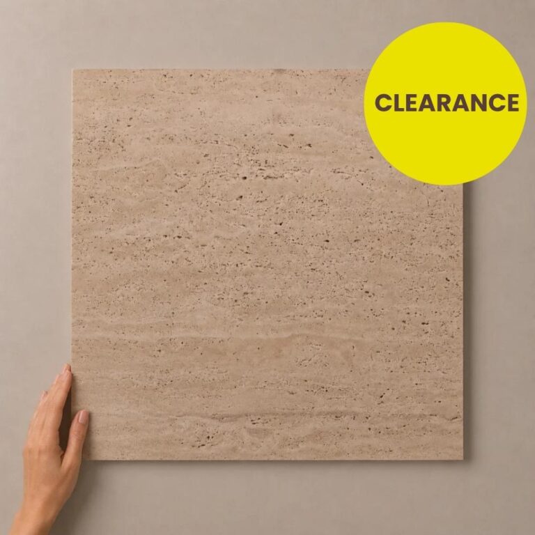 Travertine Beige Natural Stone 600x600 mm | Floor and Wall Tile