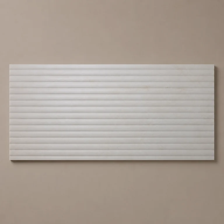 Botticino 3D Flute Alabaster Tile 600x1200 | Porcelain Feature Wall Tile