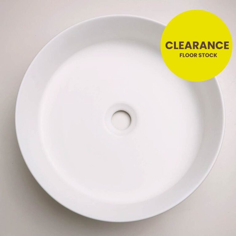 Claya Claya Luna 40 MW Fine Ceramic Basin - Floor Stock