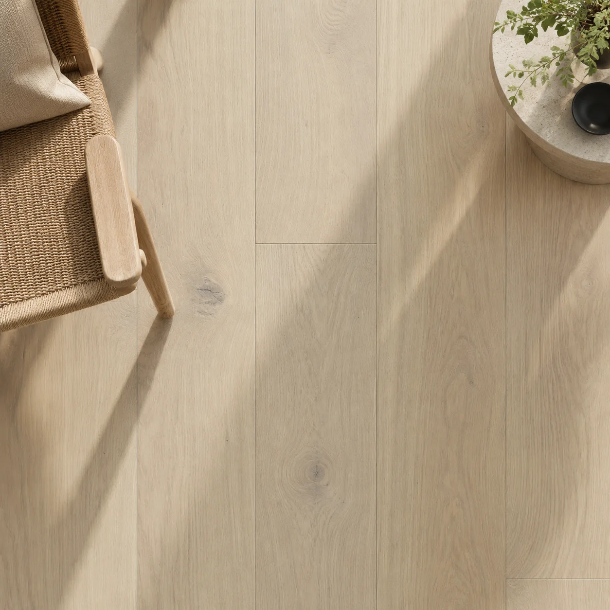 Danish White Engineered Oak Flooring 1900x190mm