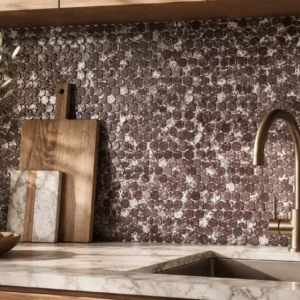 Levanto Penny Round Marble Mosaic | Honed Natural Stone Mosaic