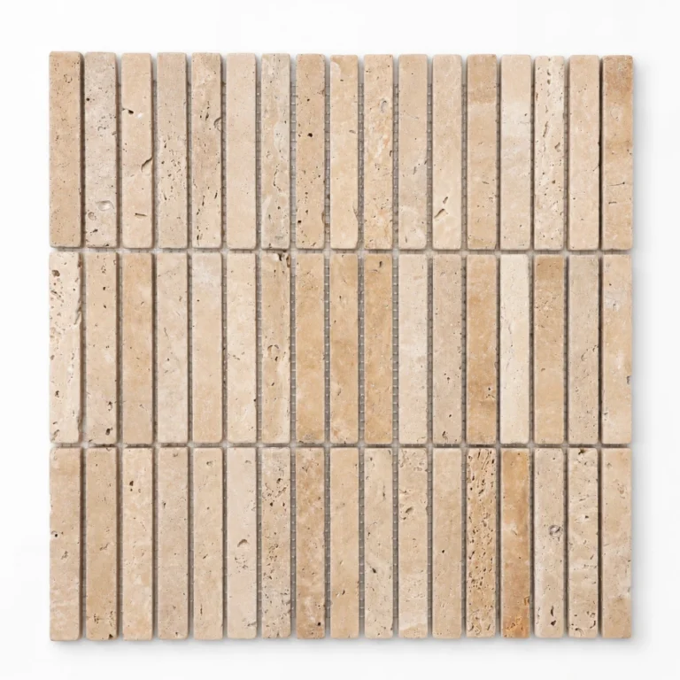 Stack Rome Travertine Mosaic | Tumbled Natural Stone Mosaic