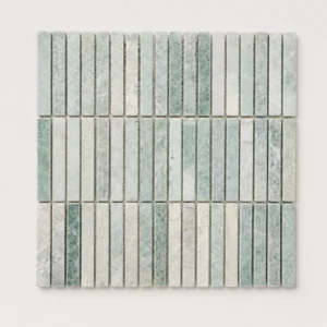 Stack Mint Marble Mosaic | Tumbled Green Natural Stone Mosaic
