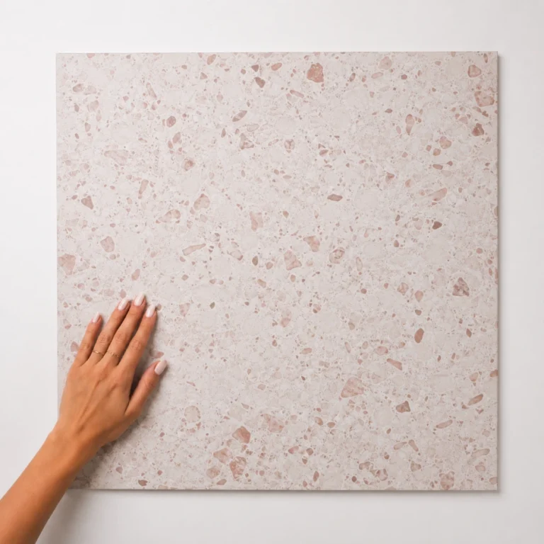 Terrazzo Rosso Crema Porcelain 600x600 mm | Floor and Wall Tile