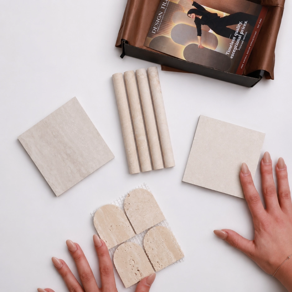 Tevel Travertine Tile Sample Box | Design Tiles