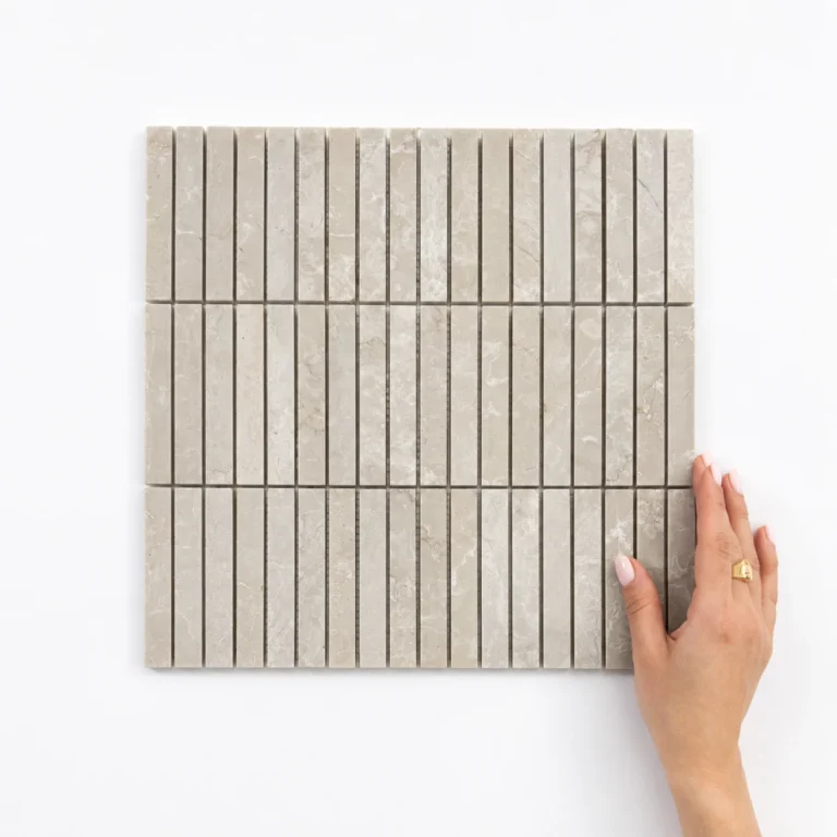 Stack Botticino Honed Marble Mosaic | 304x304mm