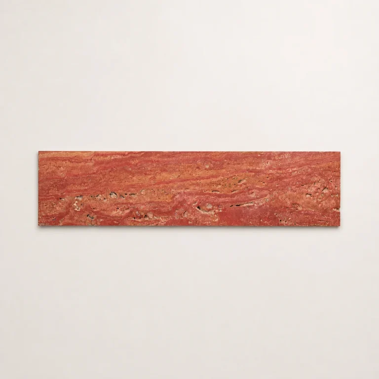 Subway Red Travertine Honed Tile 75x305 | Natural Stone